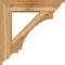 Ekena Millwork Imperial Traditional Rough Sawn Bracket w/ Offset Brace, Western Red Cedar, 8"W x 34"D x 34"H BKT0806X34X34IMP01RWR - alternate 2